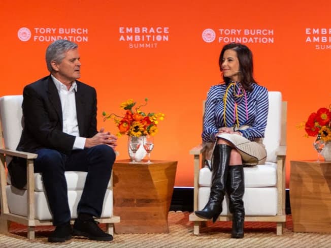 Steve Case, Dina Powell, Tom Montag & Tory Burch: Leading with Purpose | Embrace Ambition Summit