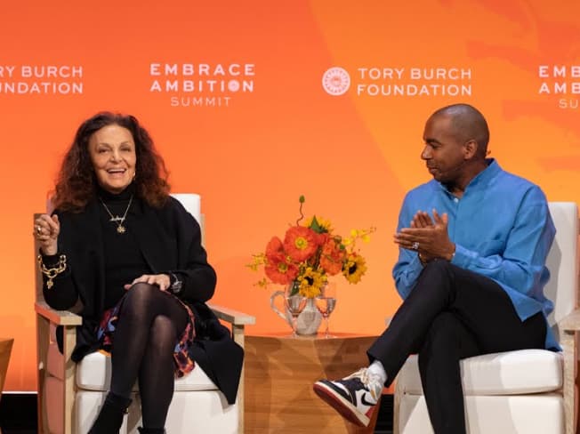 Fashion Icon Diane von Furstenberg Talks Change with Jason Bolden | Embrace Ambition Summit