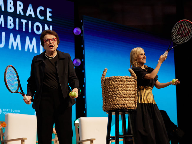 2022 Embrace Ambition Summit: Billie Jean King with Tory Burch